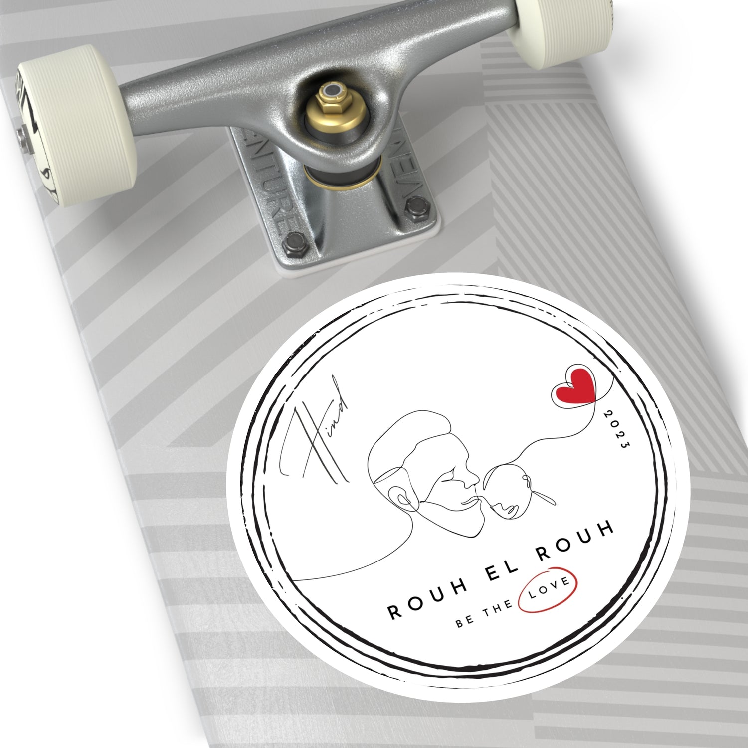 "Rouh el Rouh" Round Stickers, Indoor\Outdoor