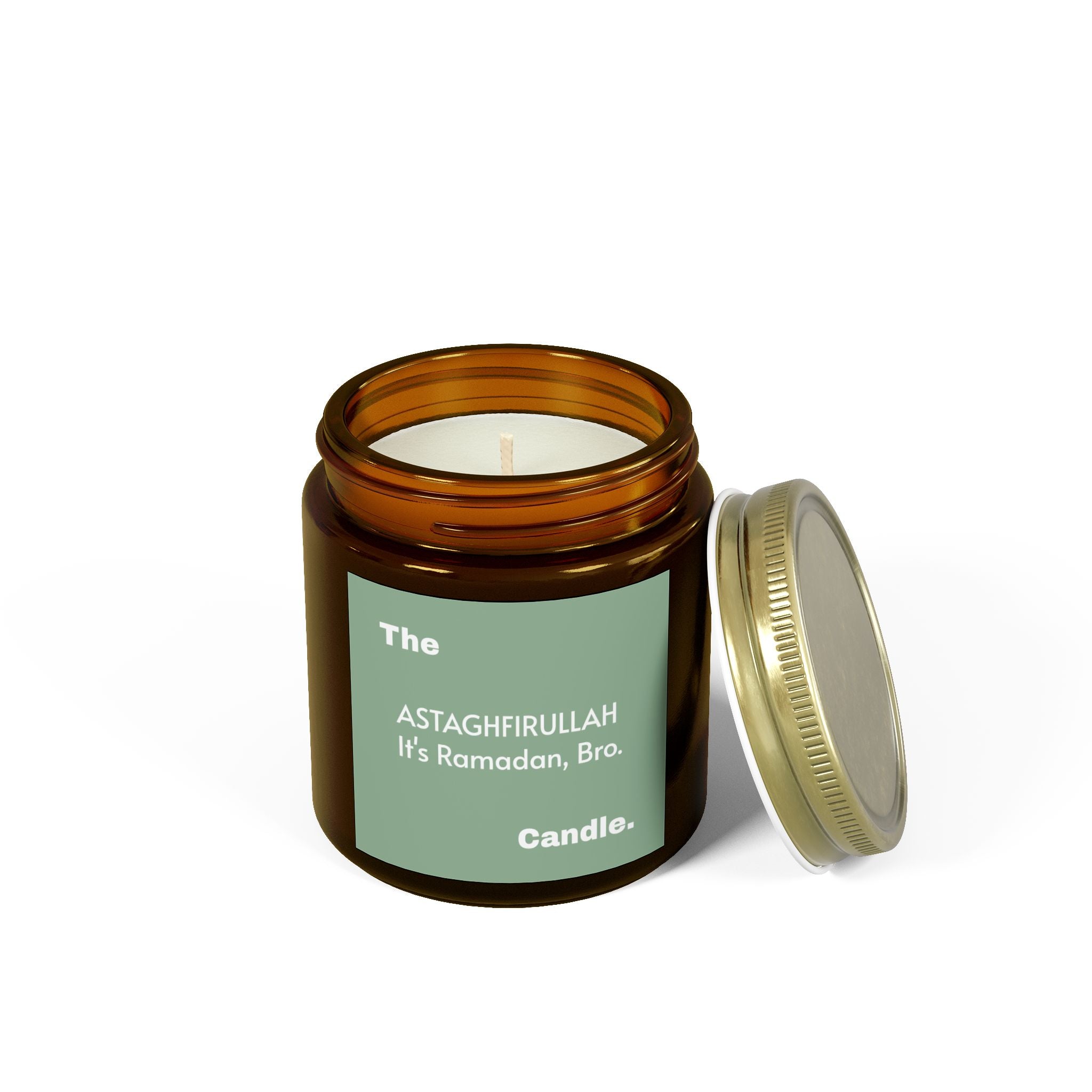 "Astaghfirullah" Scented Candles, Coconut Apricot Wax (4oz, 9oz)