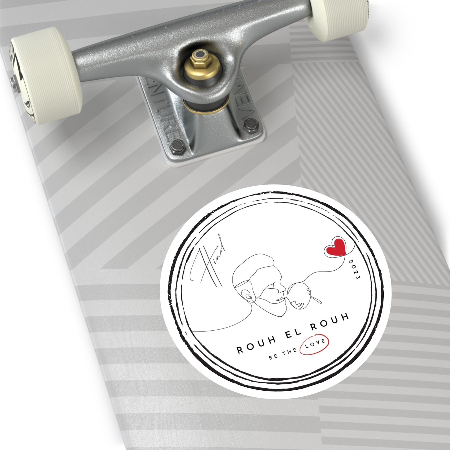 "Rouh el Rouh" Round Stickers, Indoor\Outdoor