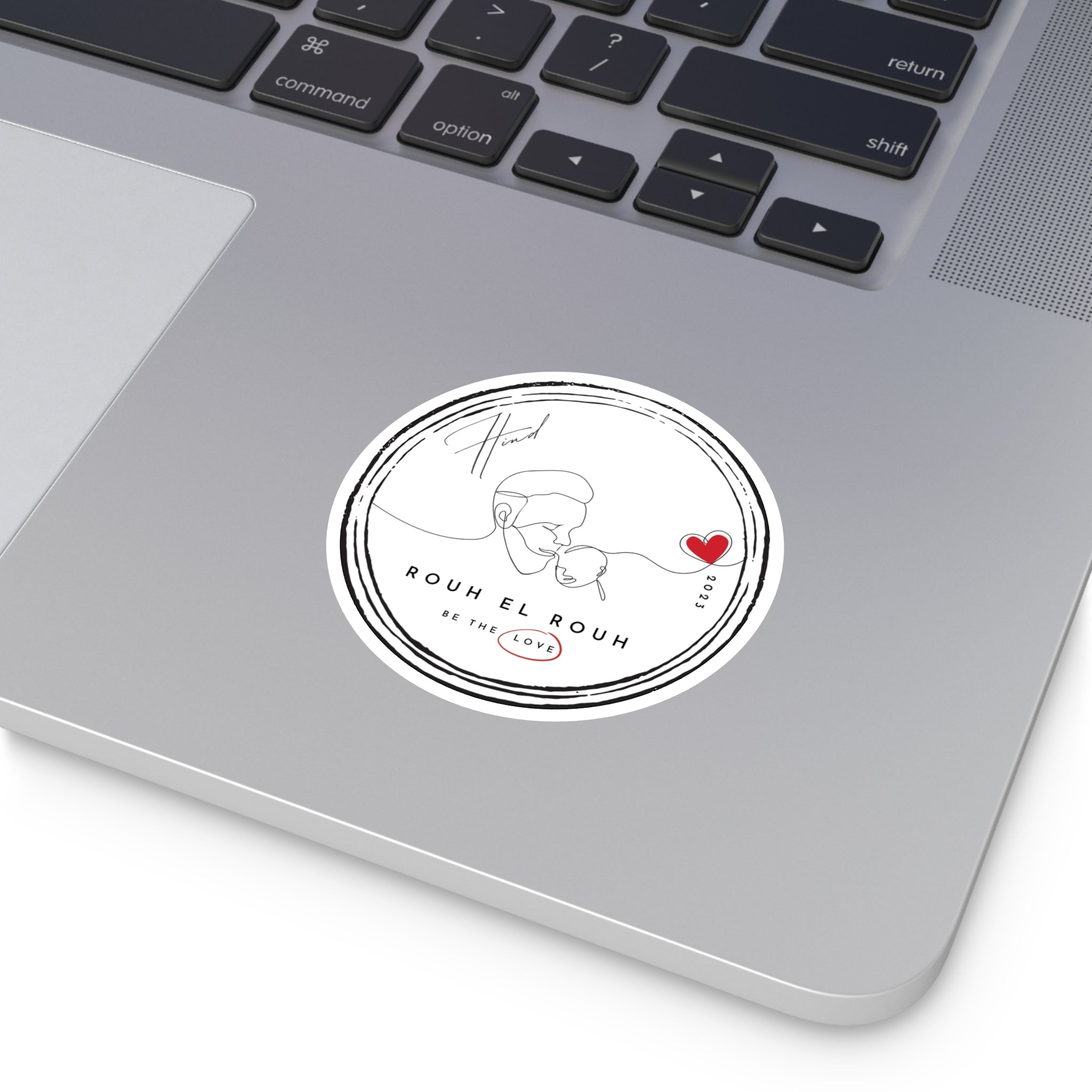 "Rouh el Rouh" Round Stickers, Indoor\Outdoor
