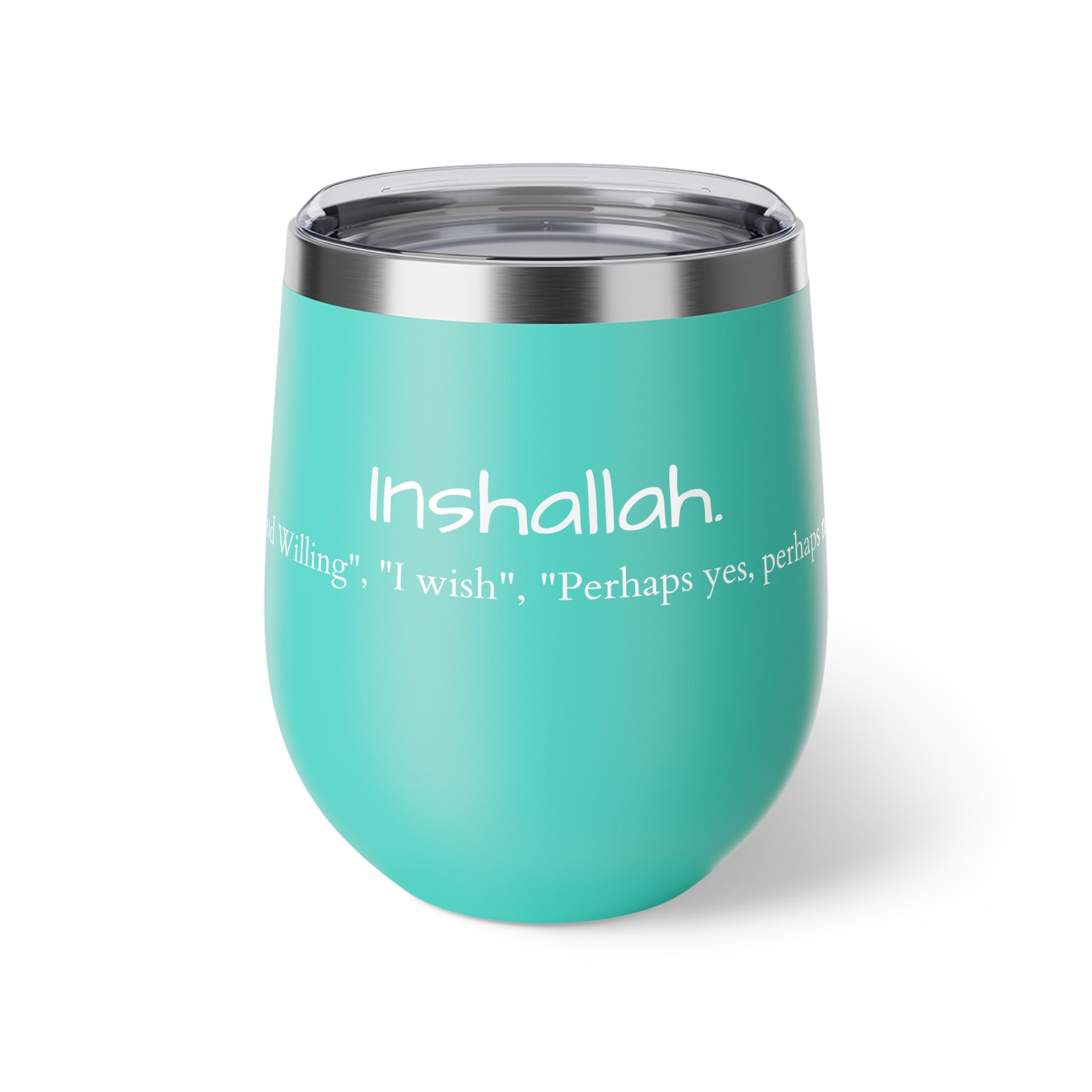 Copper Vacuum Insulated Cup, 12oz- "InshaAllah"