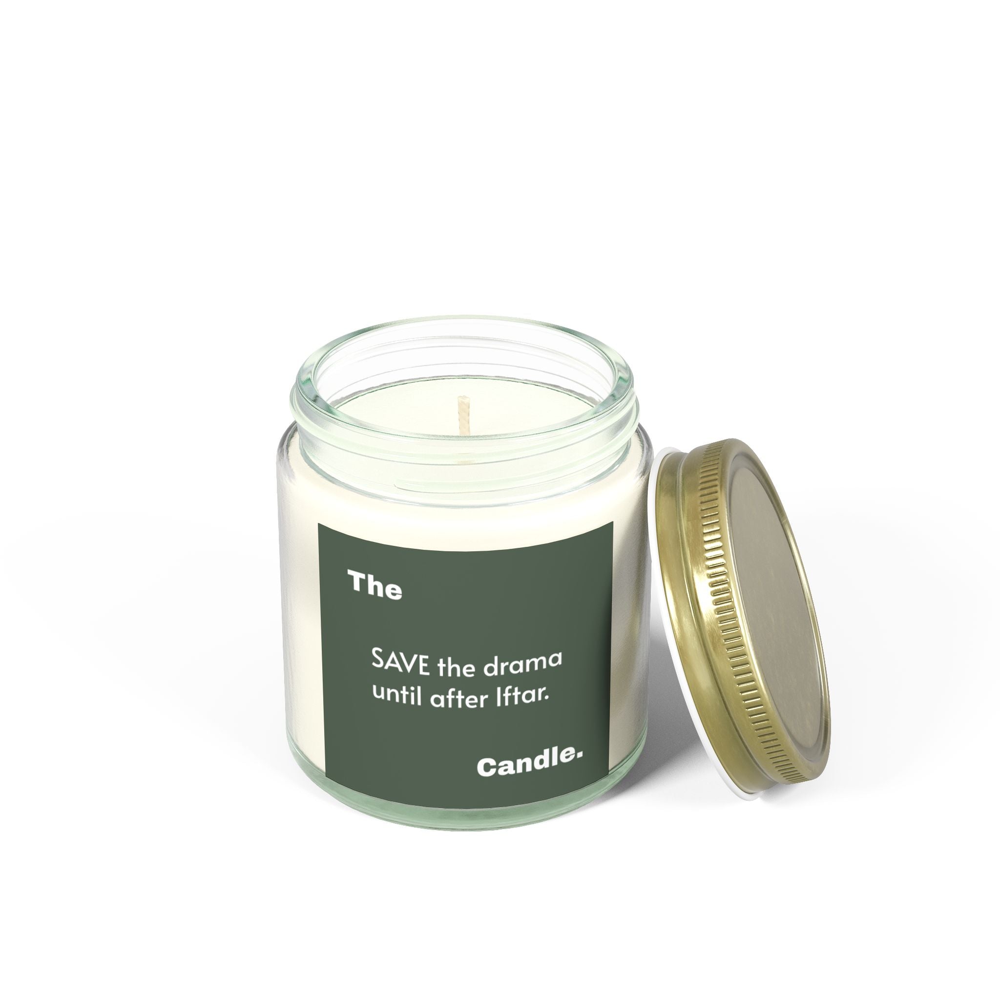 "Save the Drama" Scented Candles, Coconut Apricot Wax (4oz, 9oz)