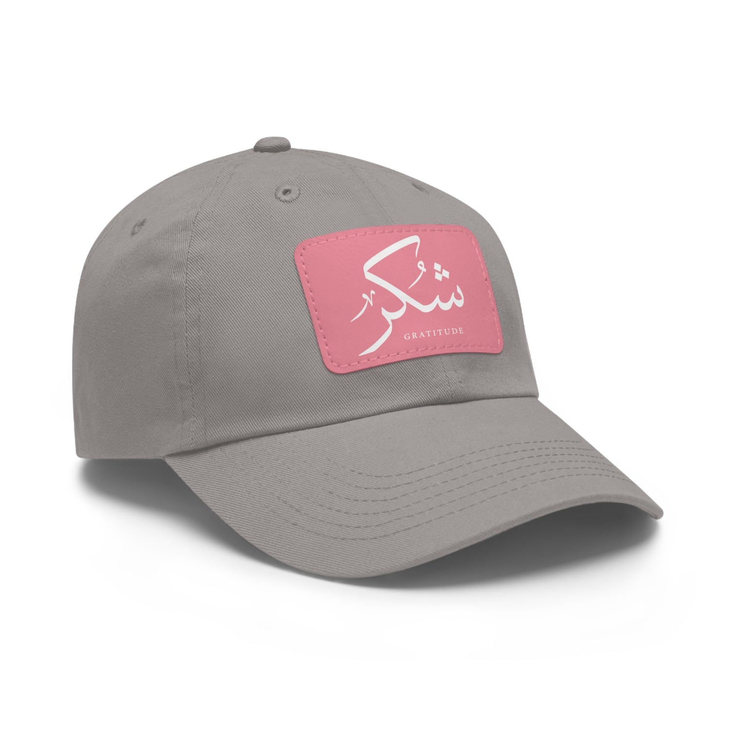Hat with Leather Patch, "Gratitude"