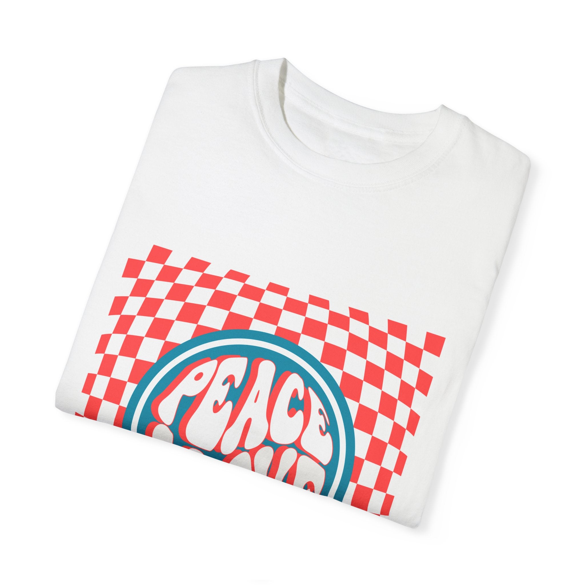 "Peace & Love" Garment-Dyed T-shirt