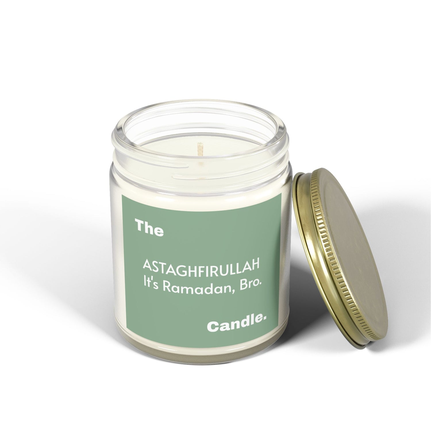 "Astaghfirullah" Scented Candles, Coconut Apricot Wax (4oz, 9oz)