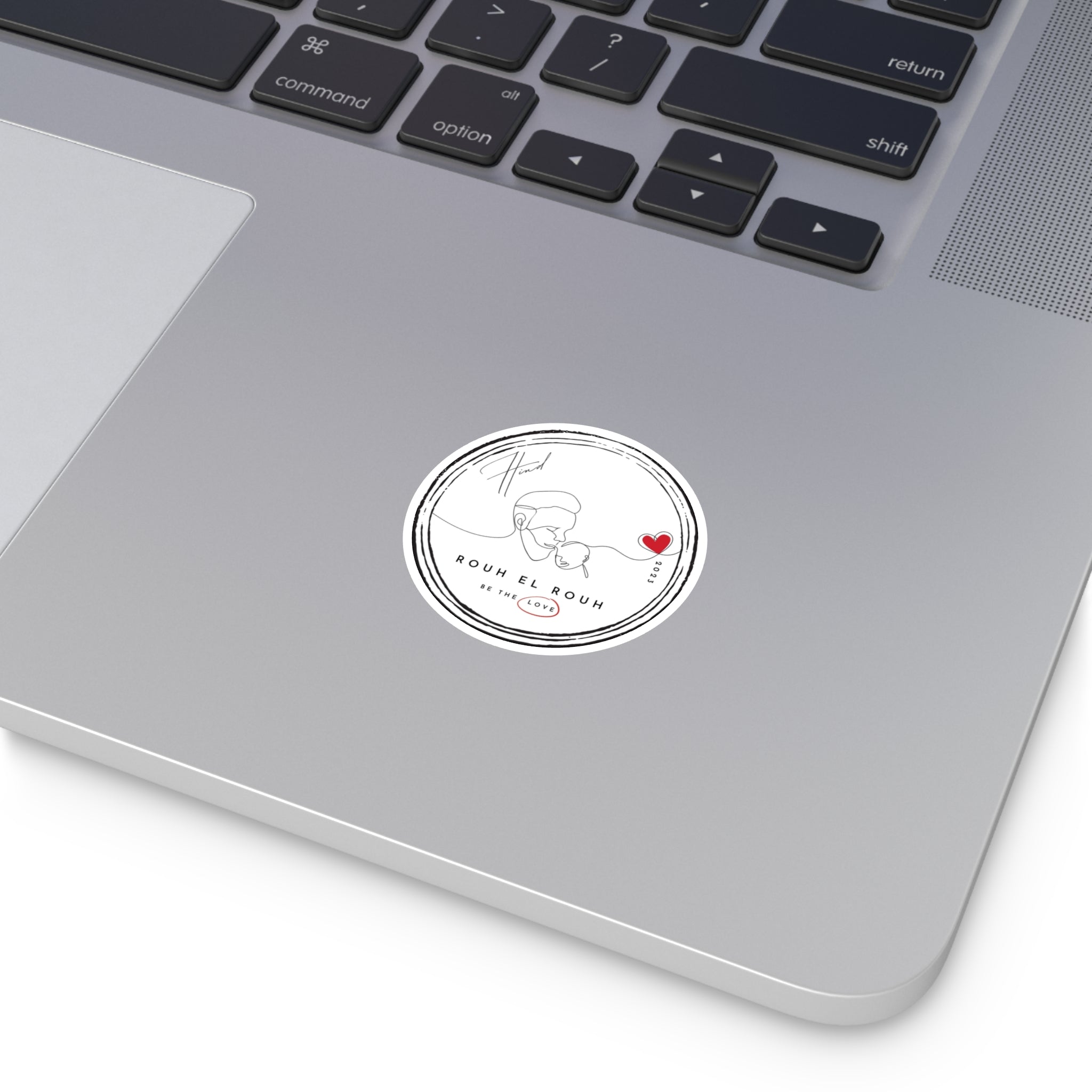 "Rouh el Rouh" Round Stickers, Indoor\Outdoor