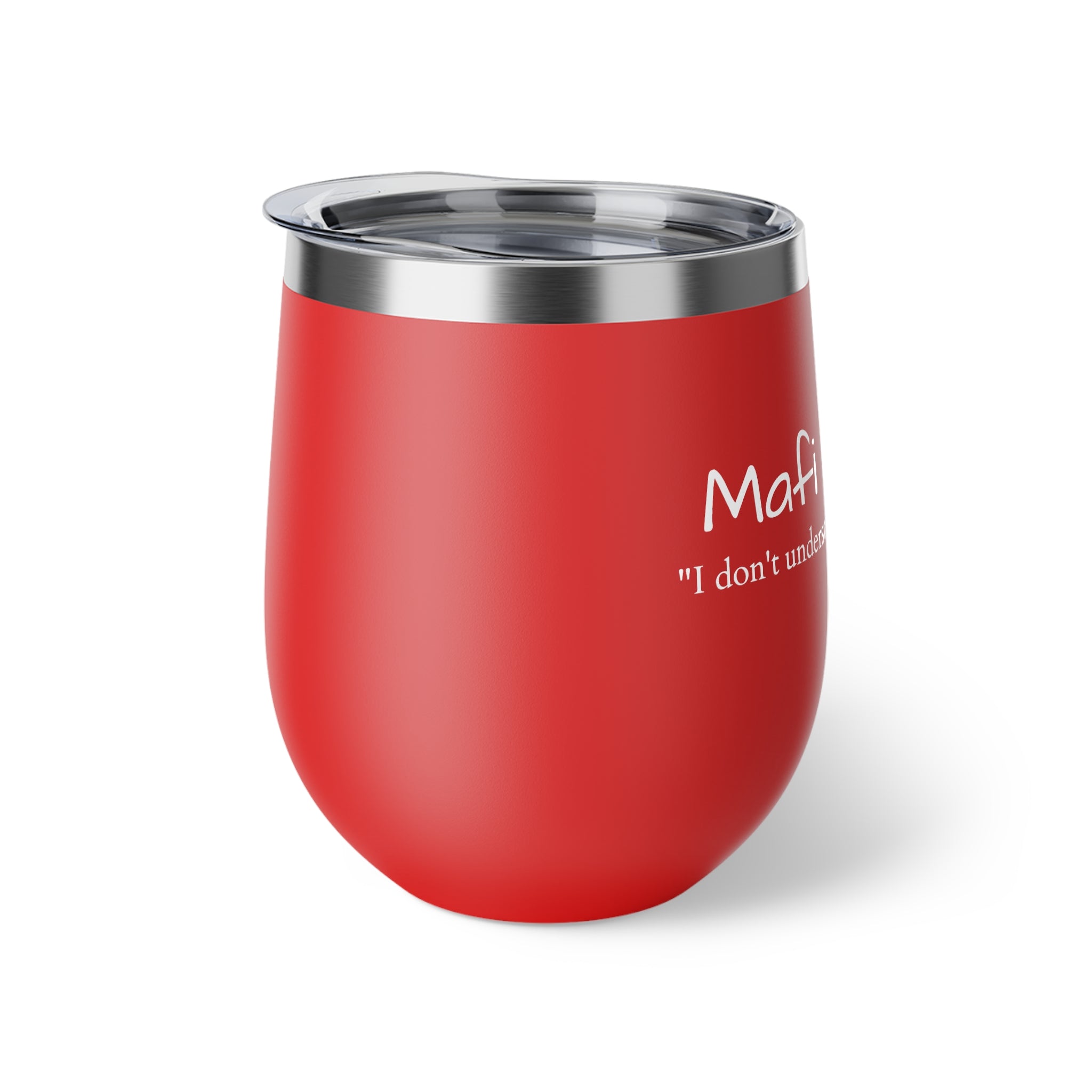 Copper Vacuum Insulated Cup, 12oz-  "Mafi Maloom"