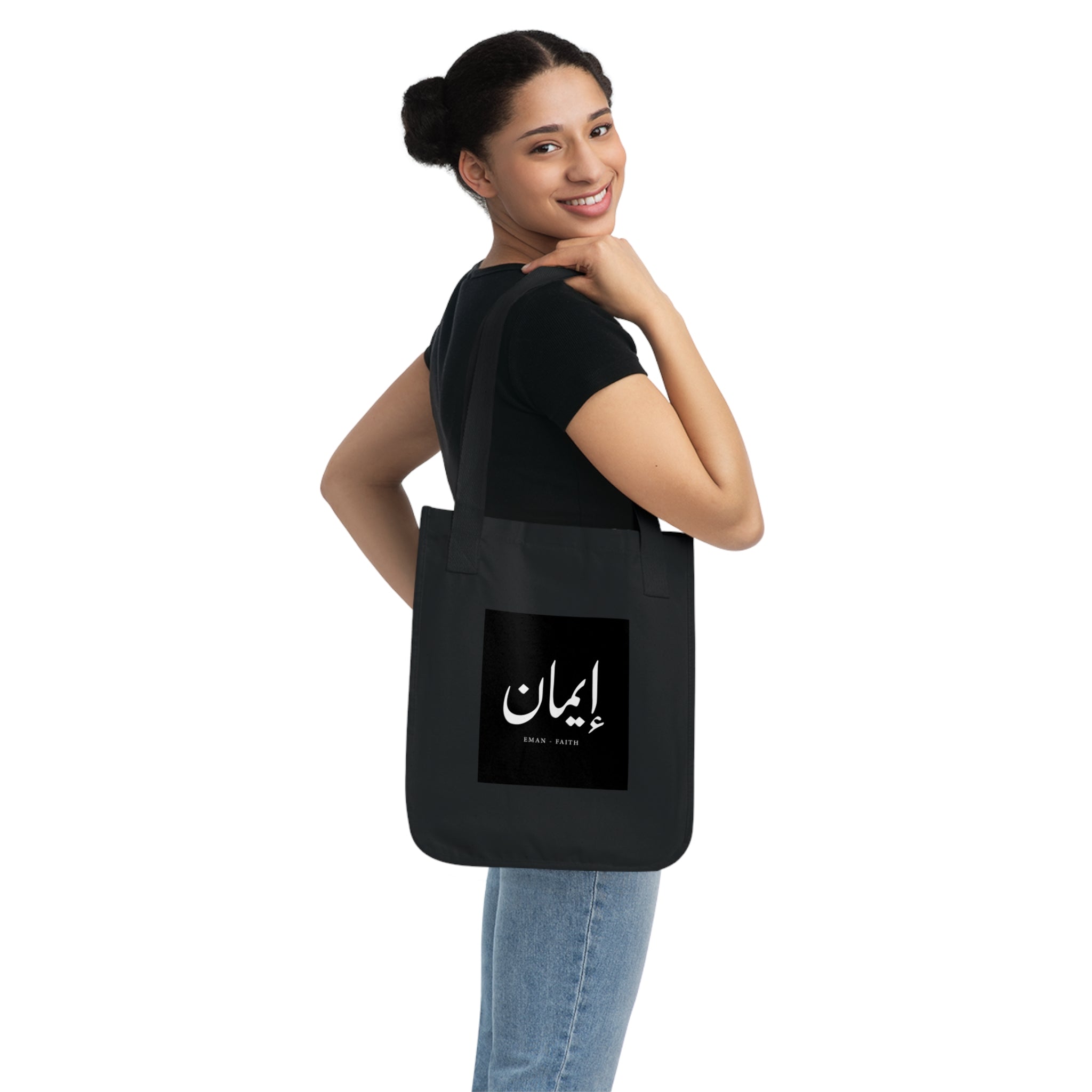 Organic Canvas Tote Bag, "Faith"
