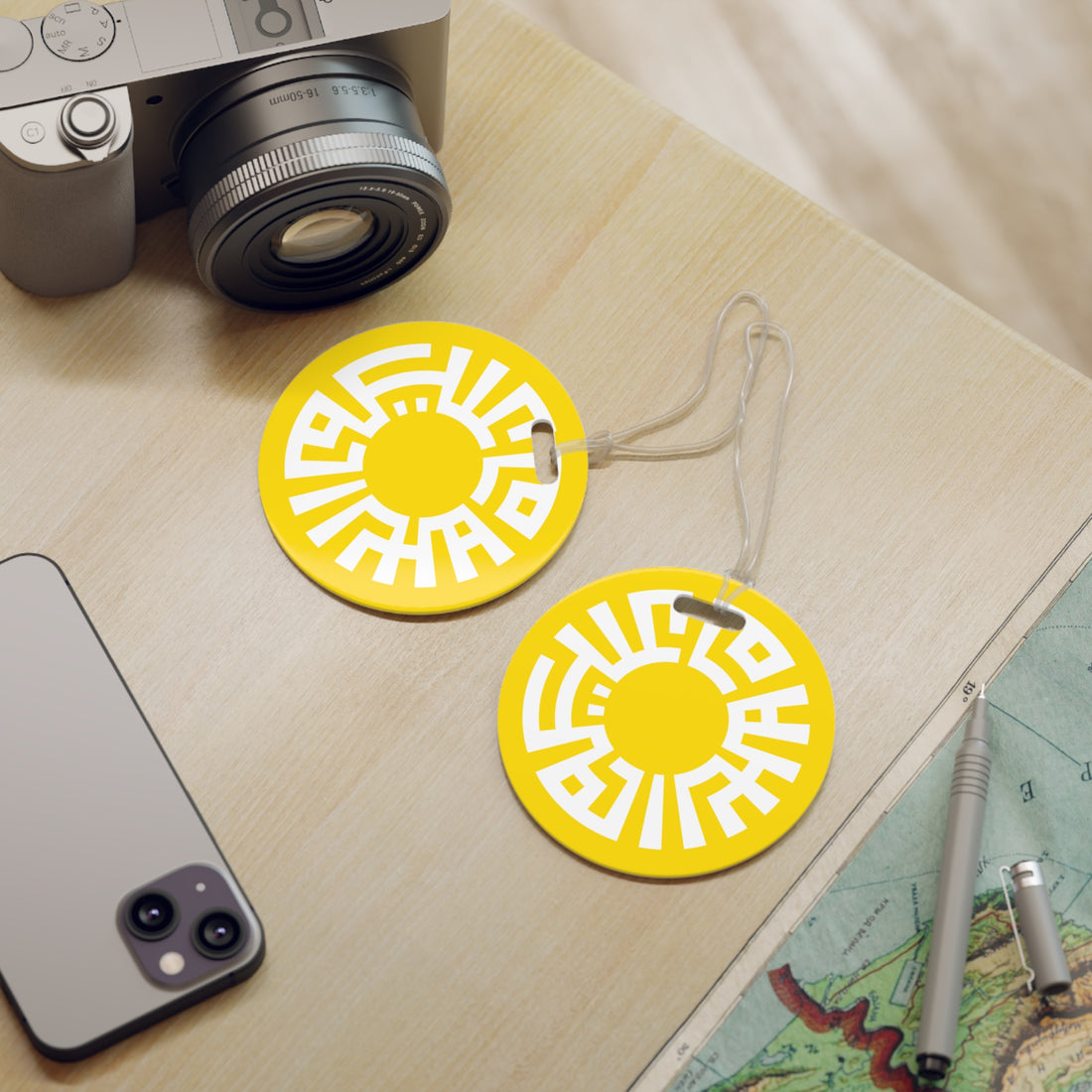 "Salam" Luggage Tag- Yellow