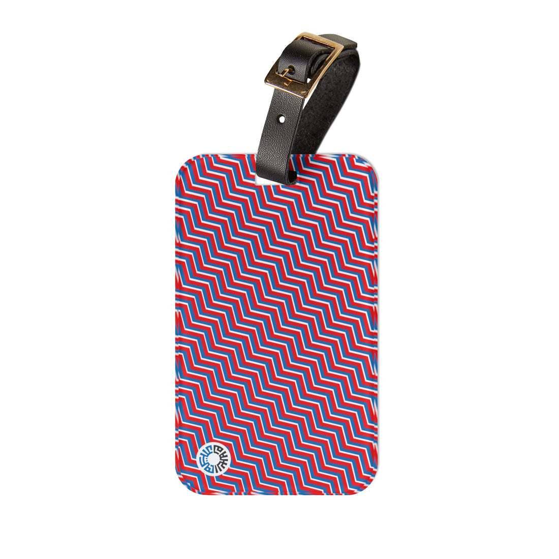 Luggage Tag- Blue/Red
