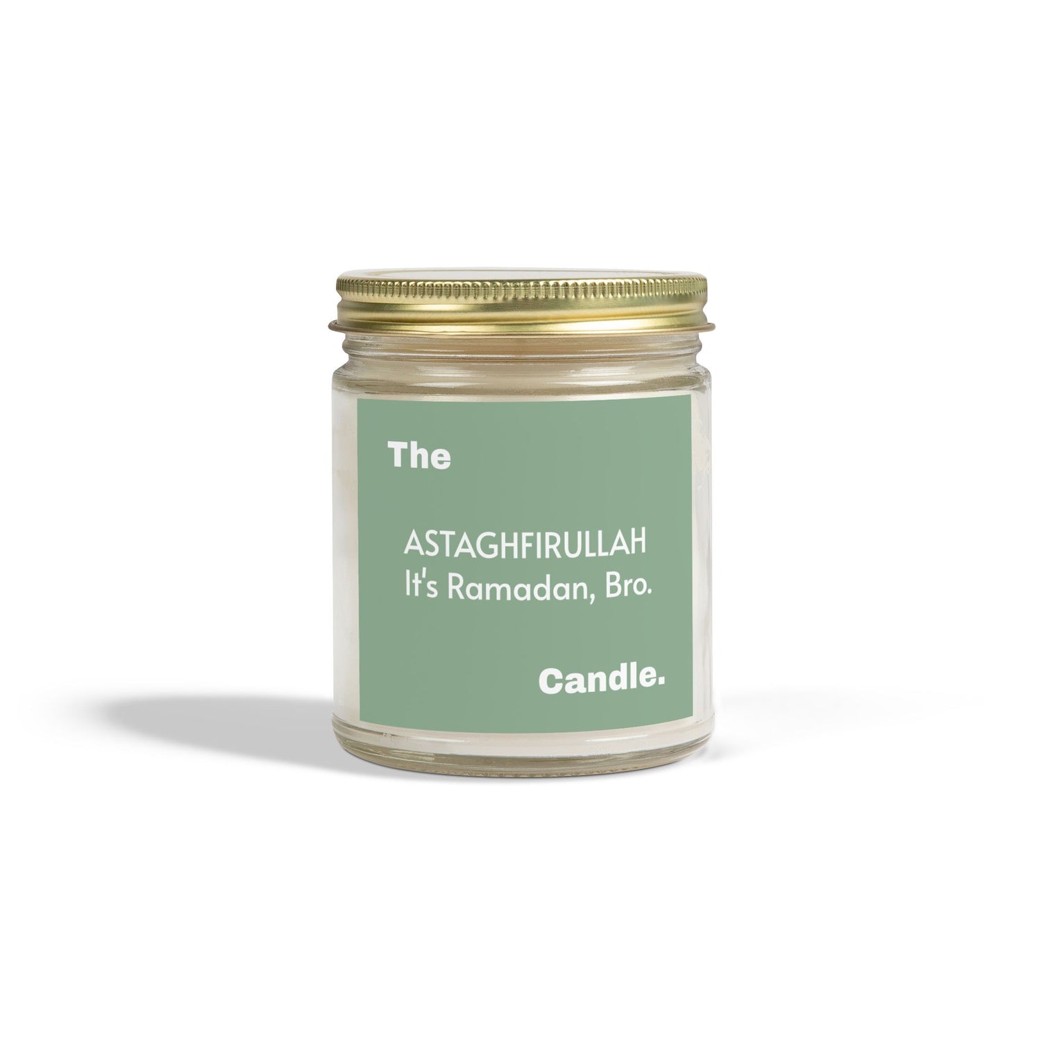 "Astaghfirullah" Scented Candles, Coconut Apricot Wax (4oz, 9oz)