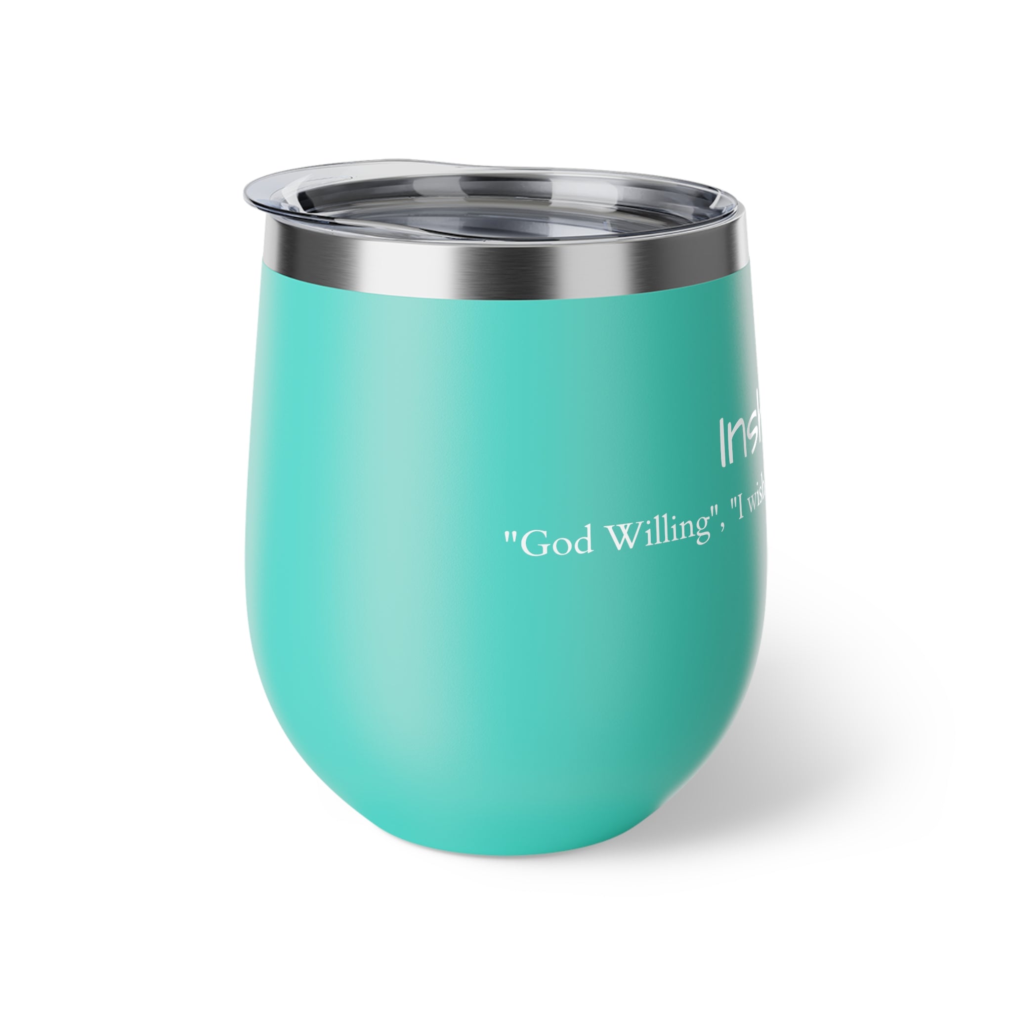 Copper Vacuum Insulated Cup, 12oz- "InshaAllah"