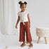 Retro Cotton and Linen Loose Wide-Legged Pants for Girls Summer New Children&