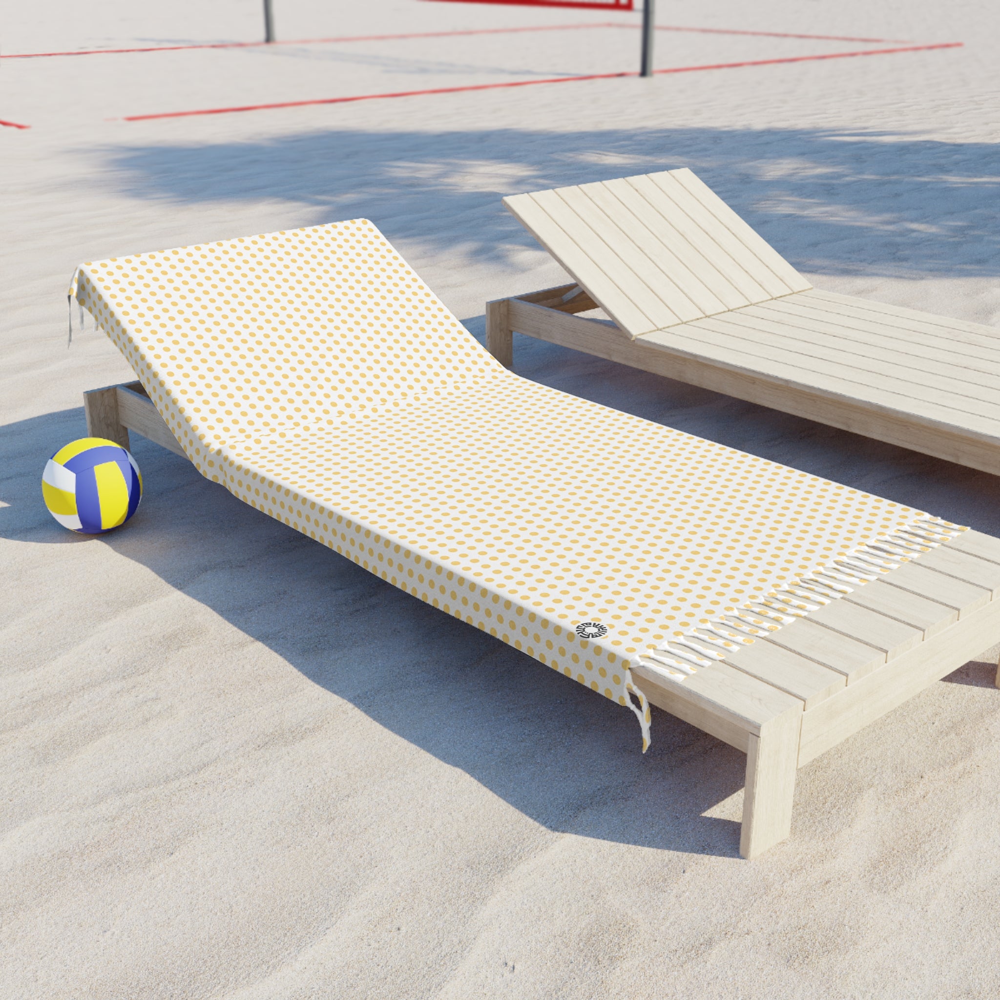 Boho Beach Cloth- Polka Dot Yellow