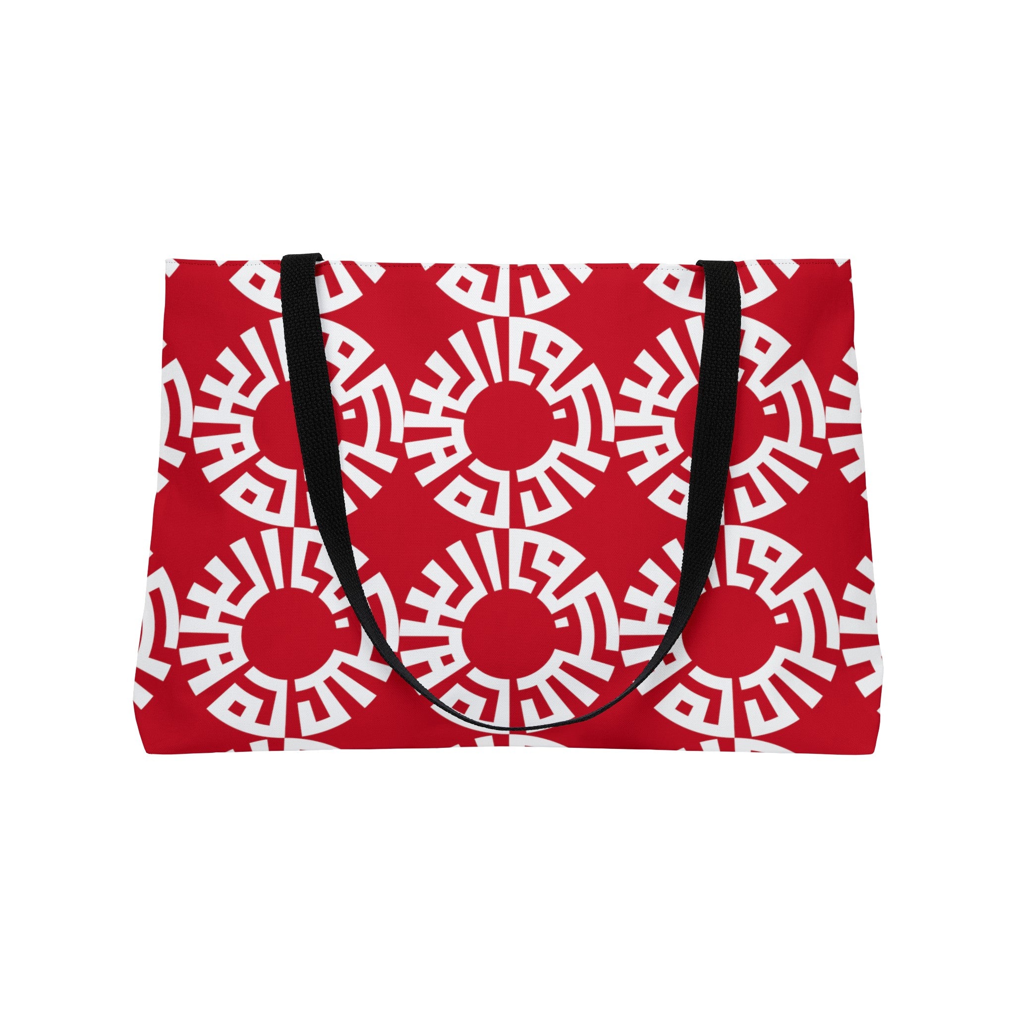 "Salam" Weekender Tote Bag- Dark Red