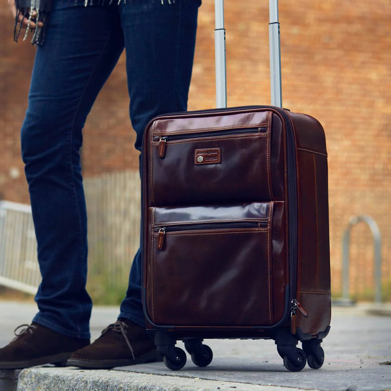 Oxford 4 Wheel Cabin Trolley 50Cm, Tobacco