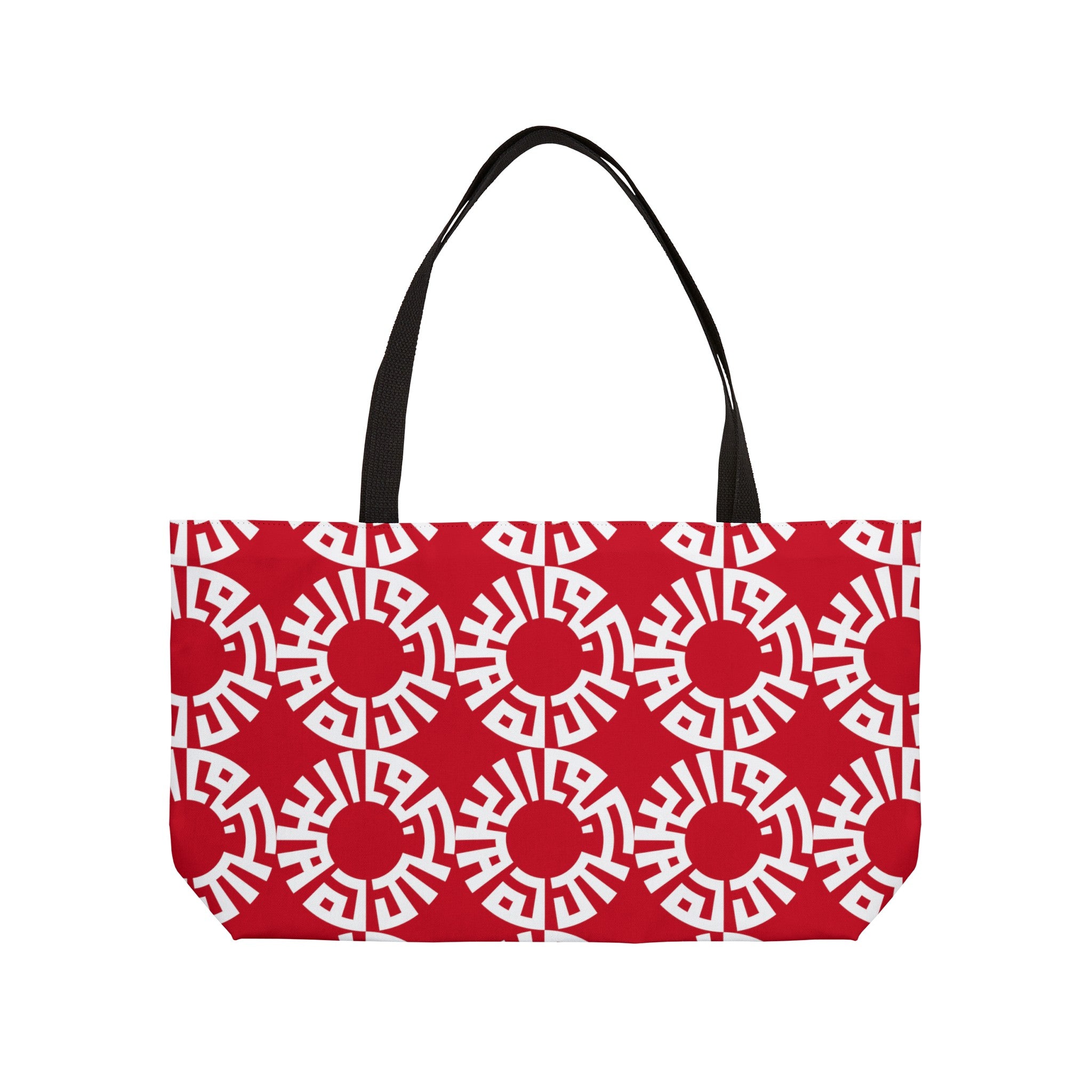 "Salam" Weekender Tote Bag- Dark Red