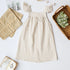 Girls Cotton and Linen Strap Dress Summer New Style Children&