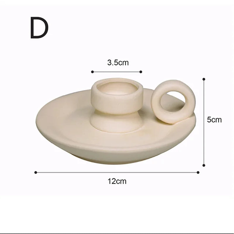 Ceramic Vase Nordic Home Decor Room Decoration Candle Holder Flower Pot Decoration Desktop Art Flower Vases Dropshipping
