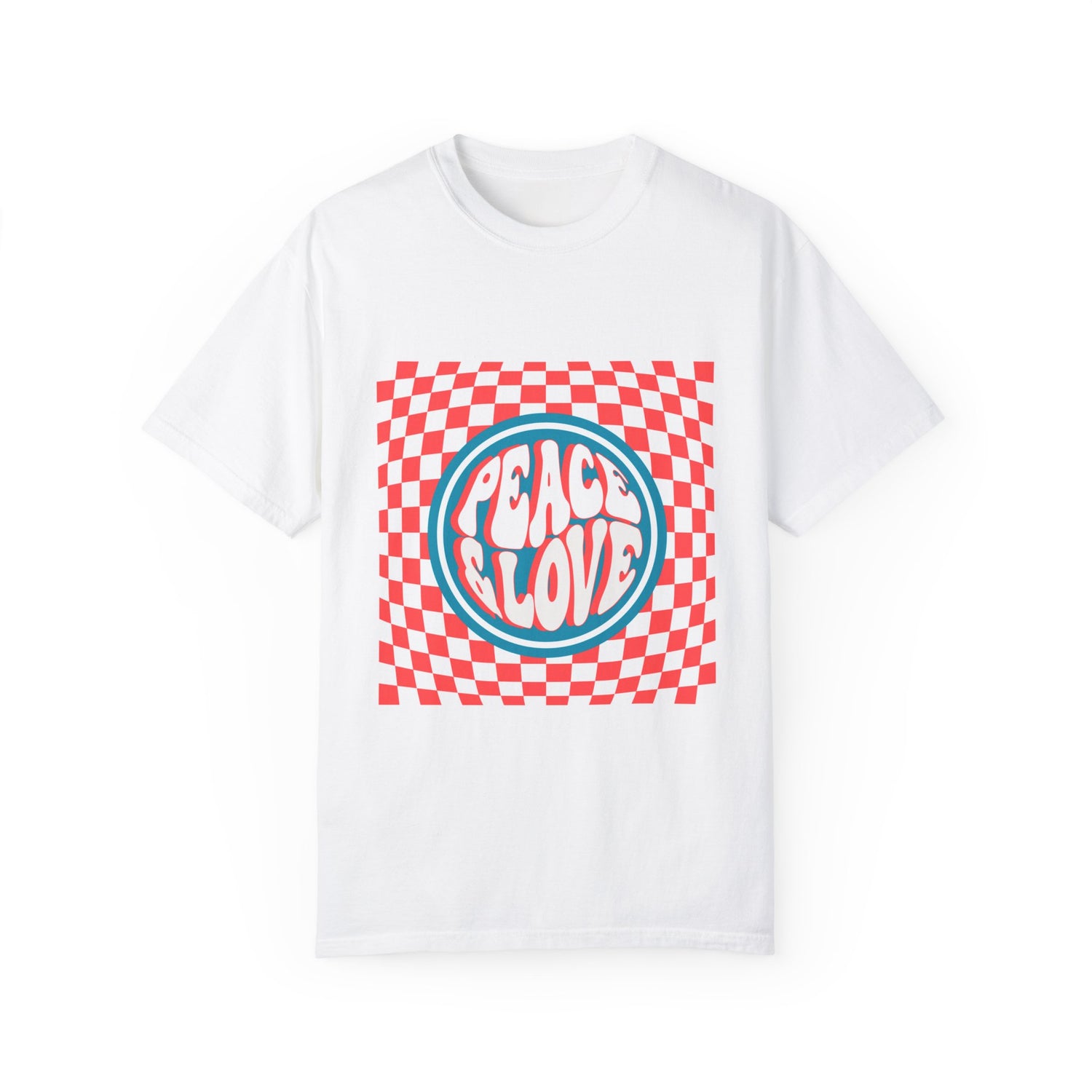 "Peace & Love" Garment-Dyed T-shirt