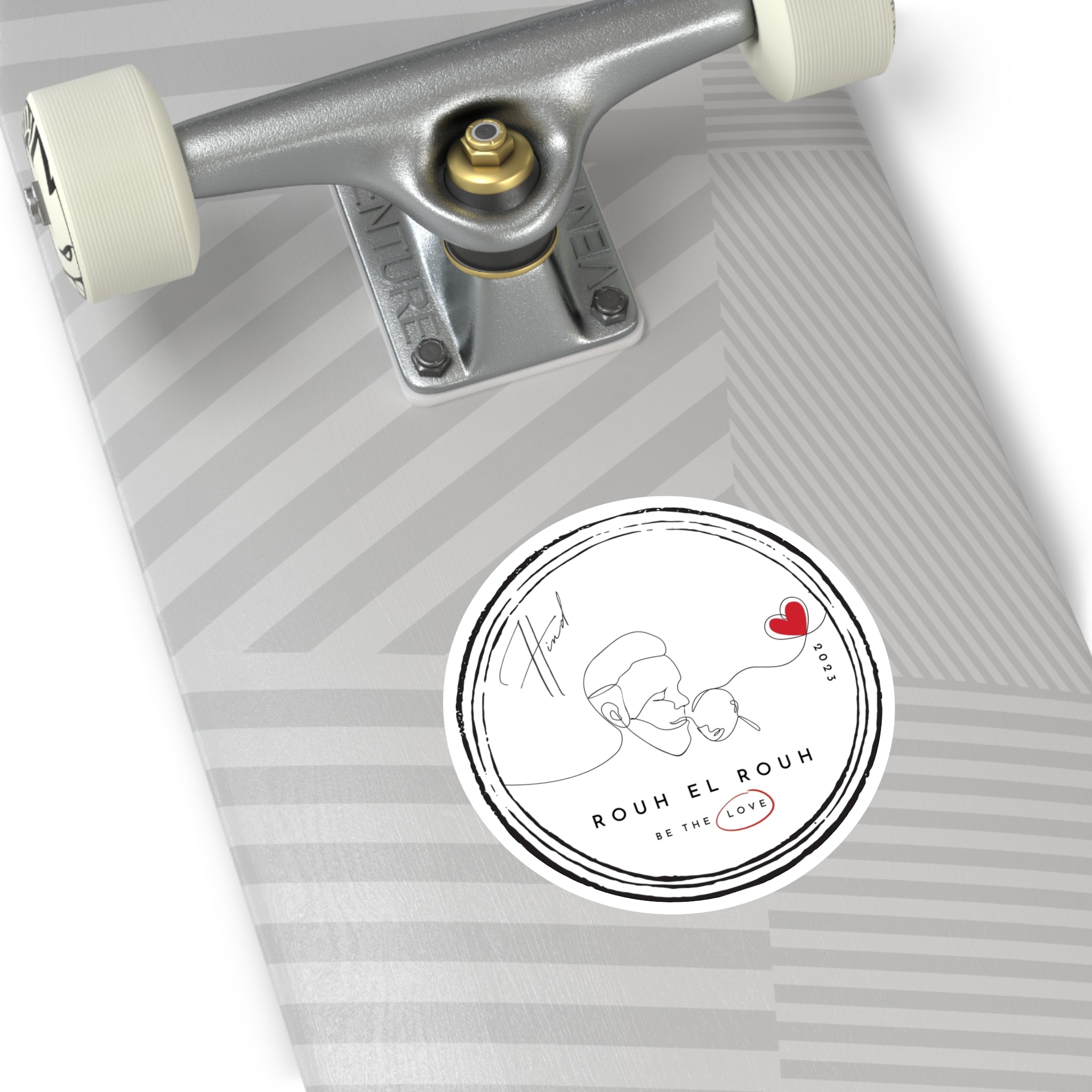 "Rouh el Rouh" Round Stickers, Indoor\Outdoor