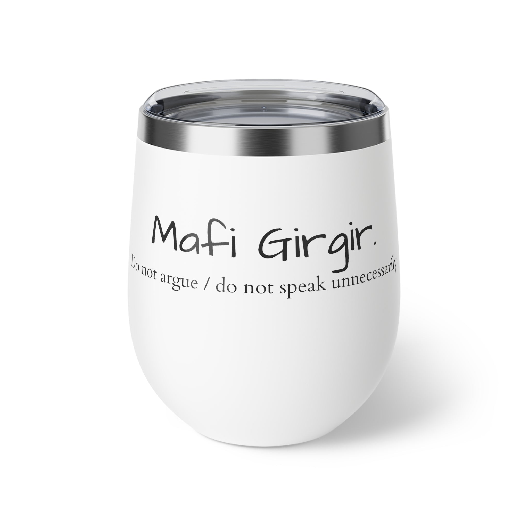 "Mafi Girgir" Copper Vacuum Insulated Cup, 12oz- 3 colors