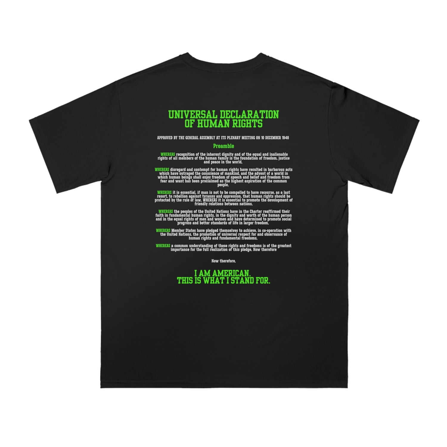 "Article 1" Organic Unisex Classic T-Shirt