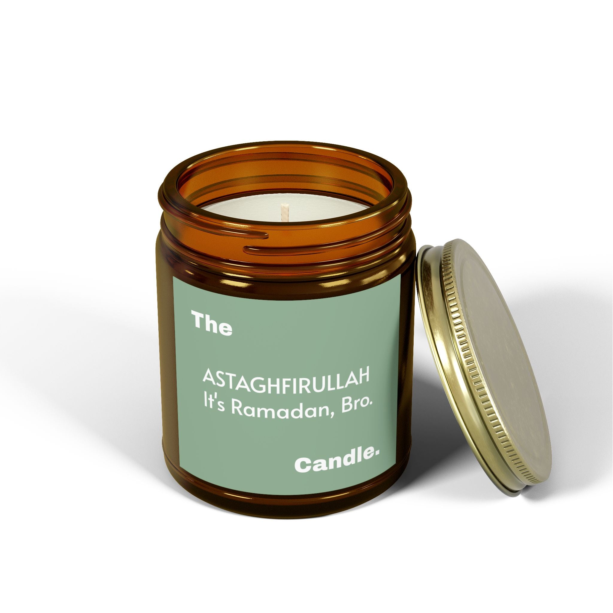 "Astaghfirullah" Scented Candles, Coconut Apricot Wax (4oz, 9oz)