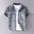 New Stylish Short Sleeve Casual Printing Cotton Shirt Men Brand Fashion Comfortable Top Clothes Camisa Masculina Dropshipping