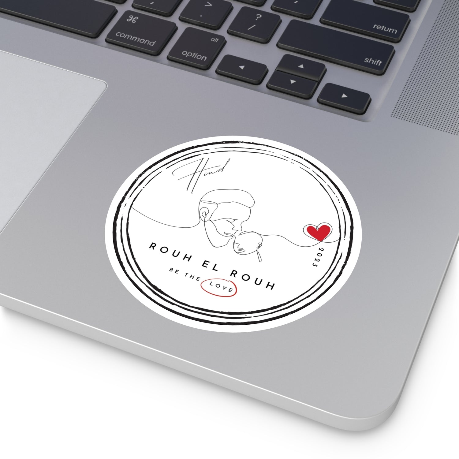 "Rouh el Rouh" Round Stickers, Indoor\Outdoor