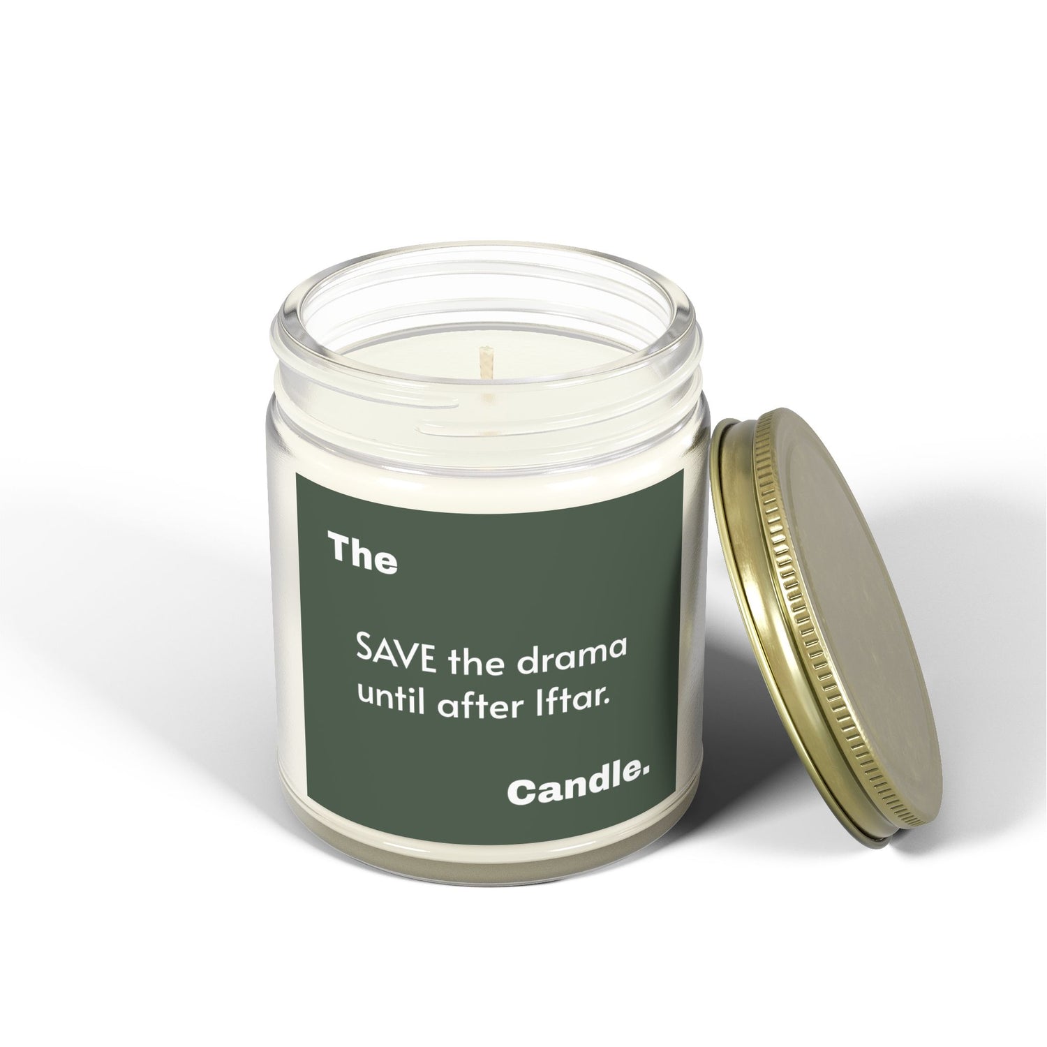 "Save the Drama" Scented Candles, Coconut Apricot Wax (4oz, 9oz)