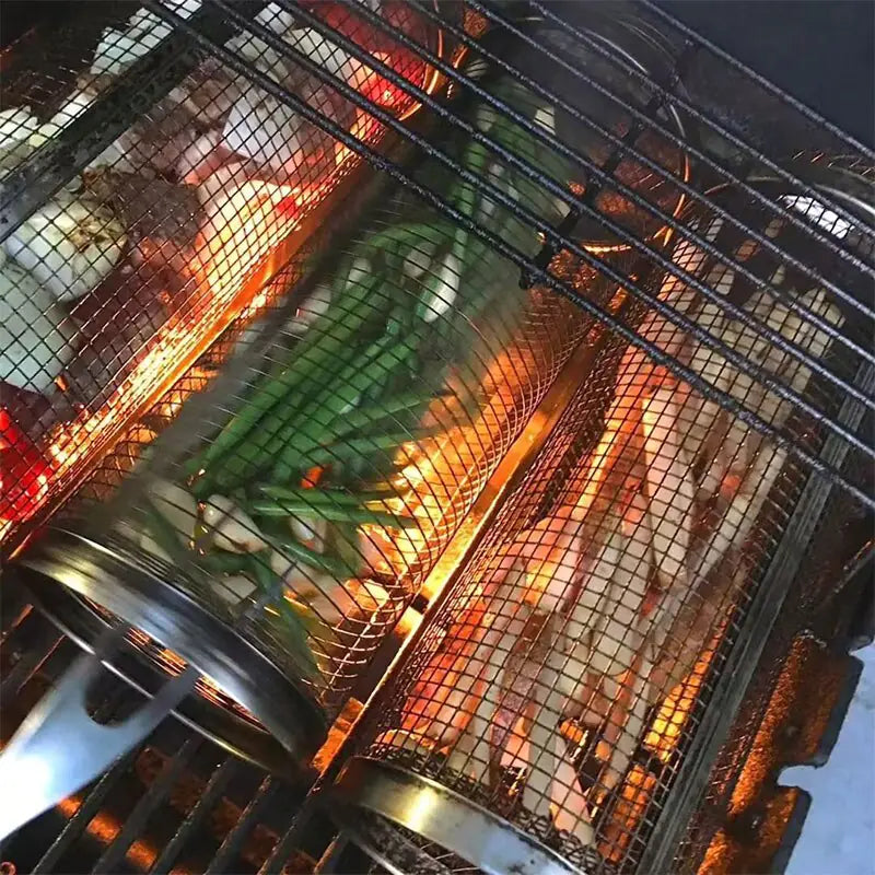 20cm/30cm New BBQ Basket Stainless Steel Grill