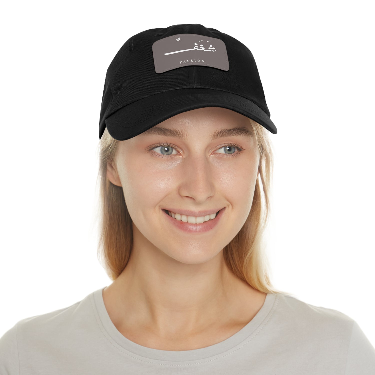 Hat with Leather Patch, "Passion"
