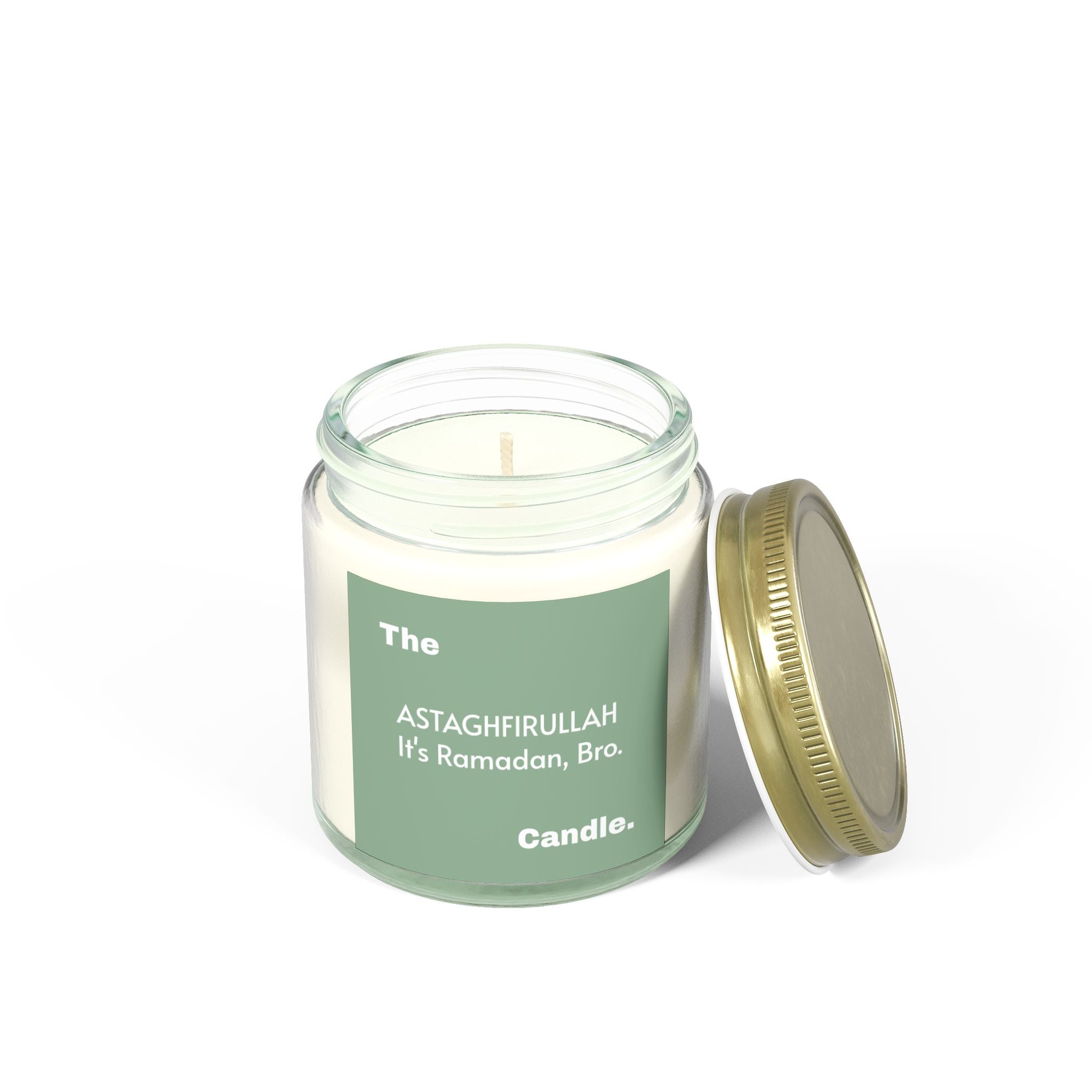"Astaghfirullah" Scented Candles, Coconut Apricot Wax (4oz, 9oz)