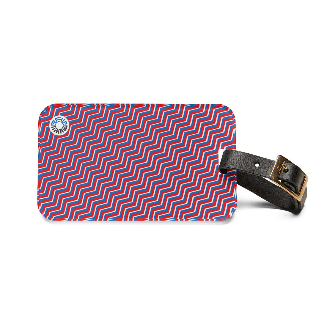 Luggage Tag- Blue/Red
