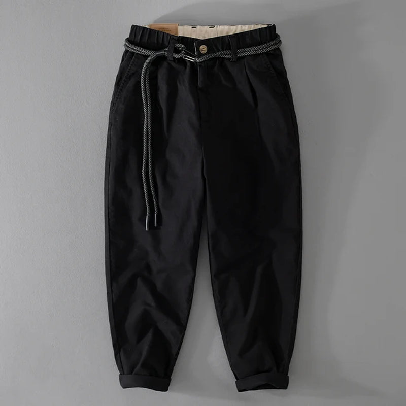 Unique Design Quality Cotton Cargo Pants Men Brand Trend Casual Trousers Elastic Waist 29-36 Pantalones Hombre Pantalon Homme