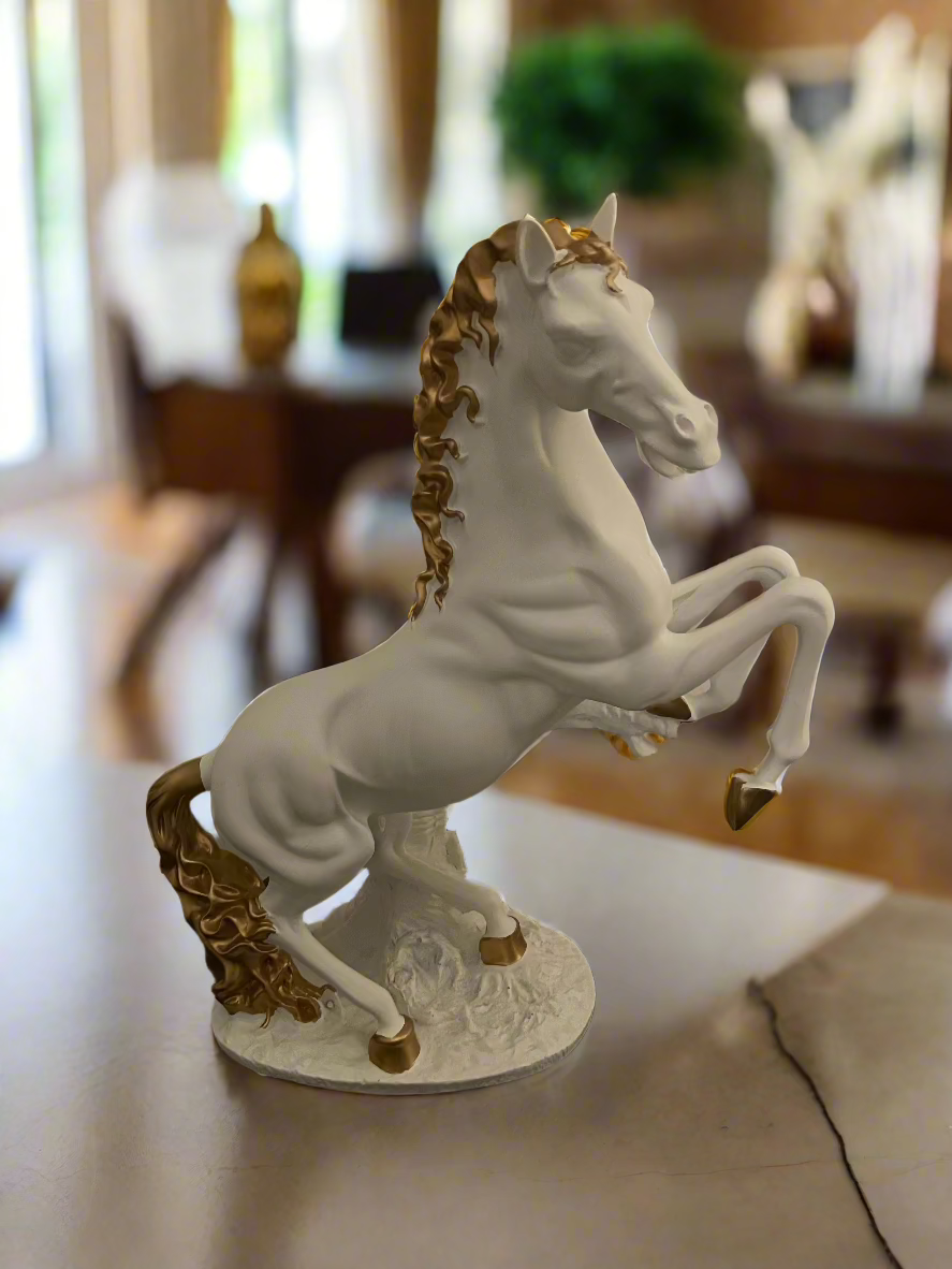 Horse Figurine, White. 35 cm.
