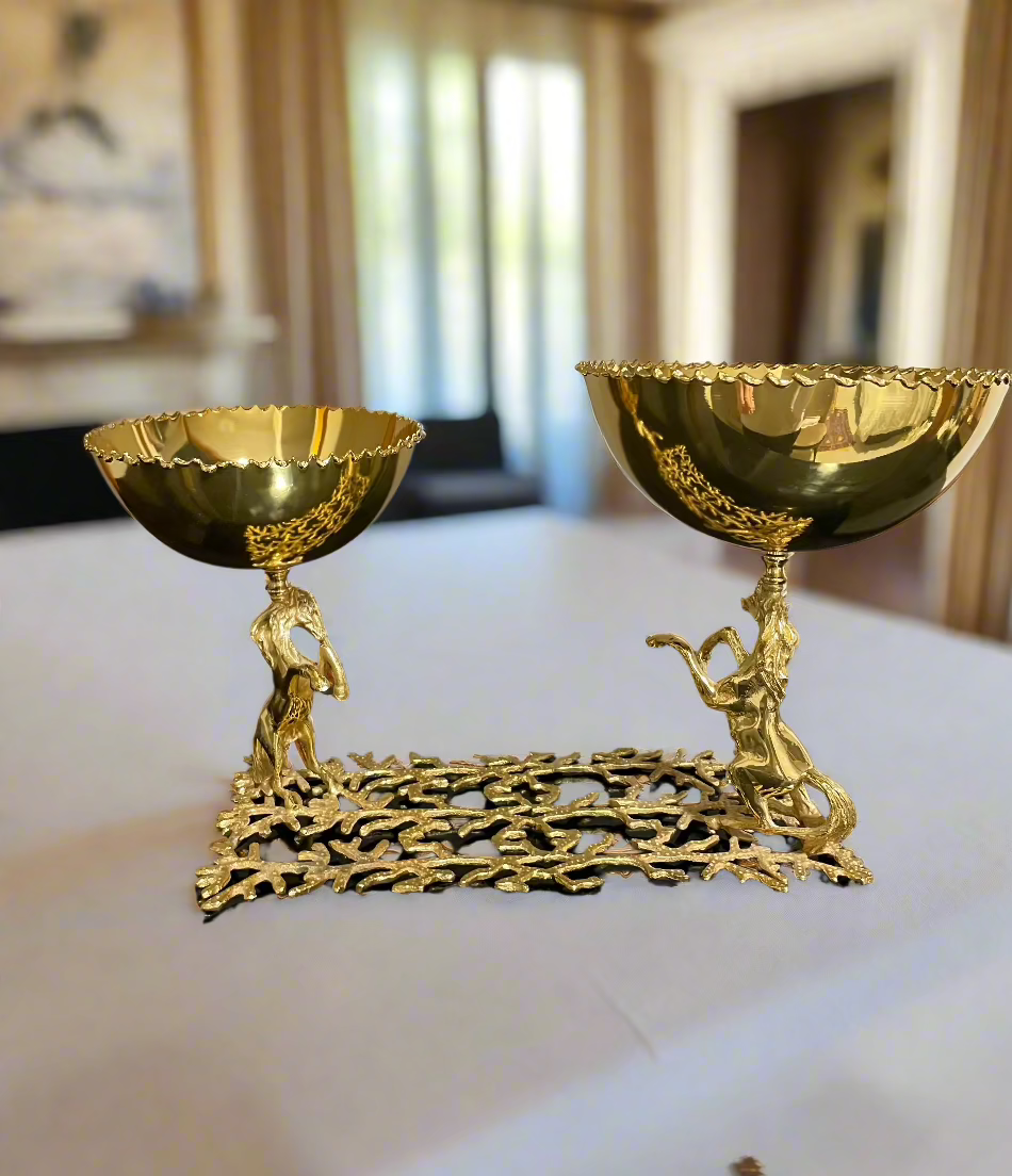 Two Bowls Set, Golden Horse