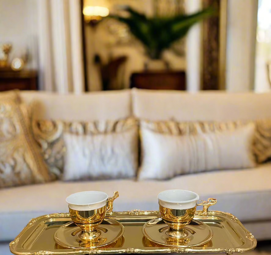 12-piece Luxury Kava Set, Golden Horse.