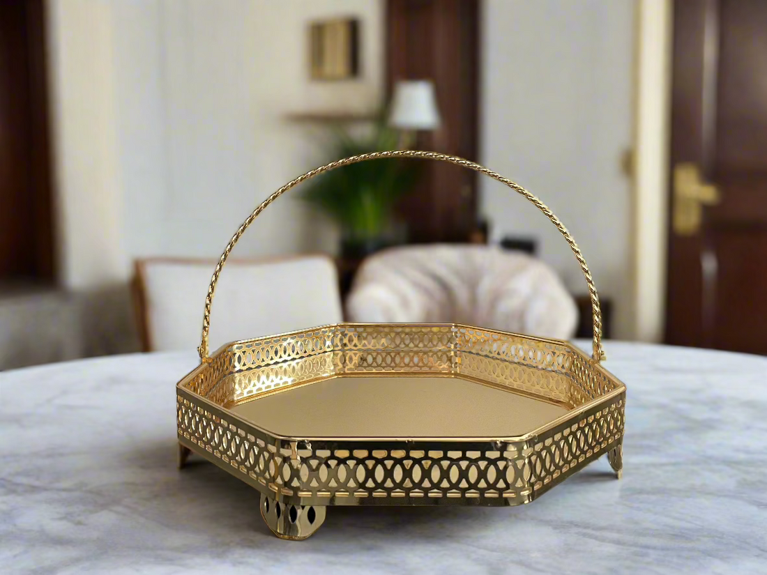 2-Piece Golden Trays