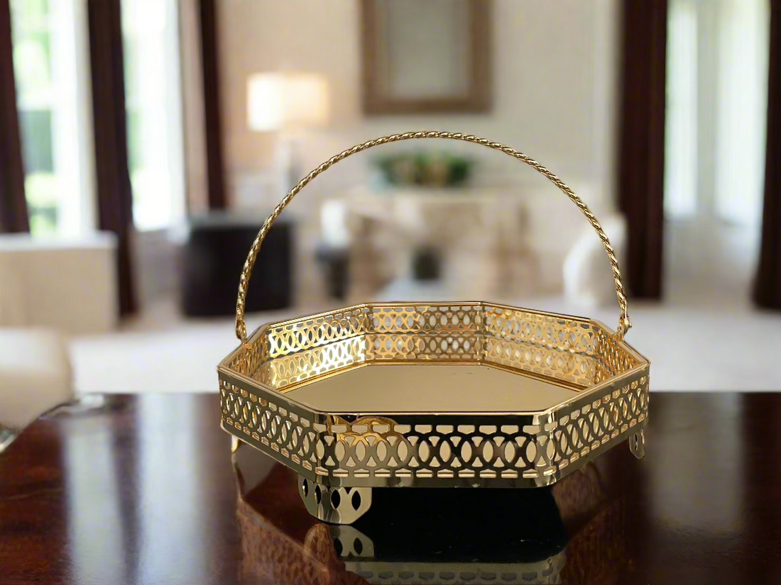 2-Piece Golden Trays