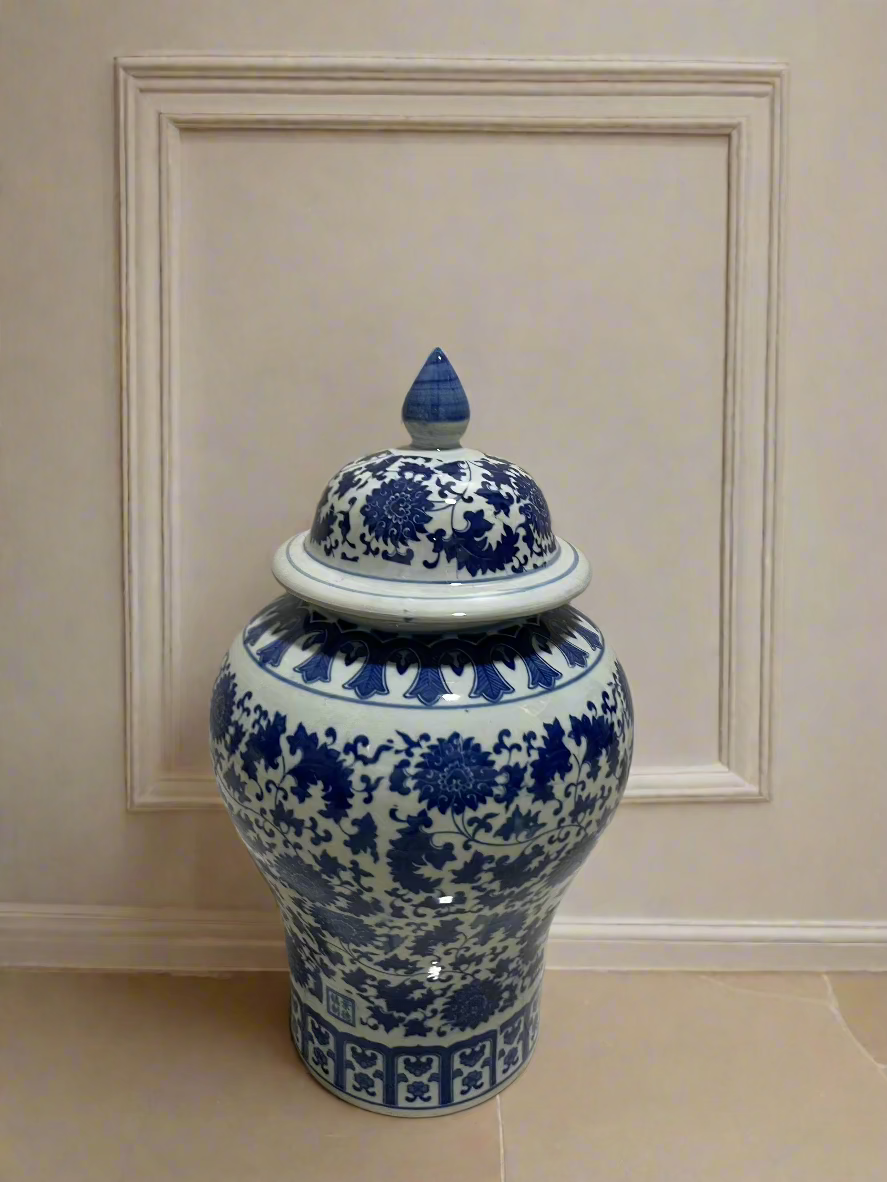 Decorative Jar, Blue. 70 cm. * 40 cm