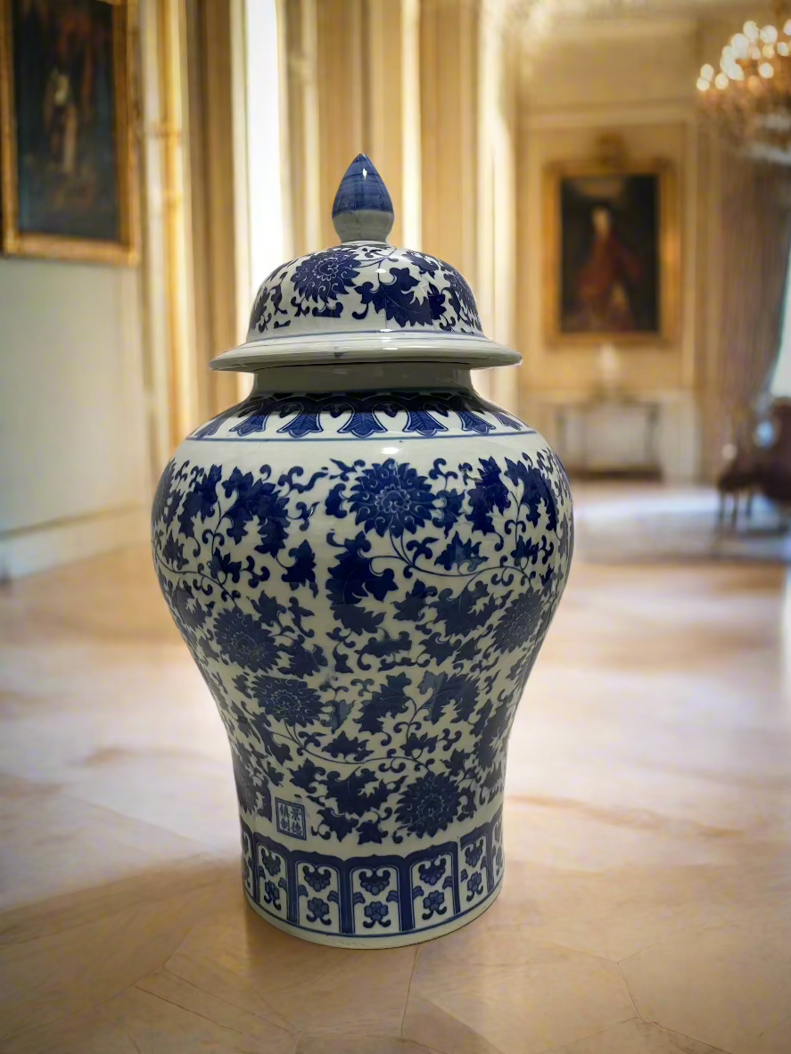 Decorative Jar, Blue. 70 cm. * 40 cm