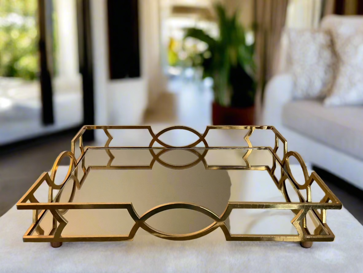 Rectangular Tray; Modern. 37 cm by 28 cm