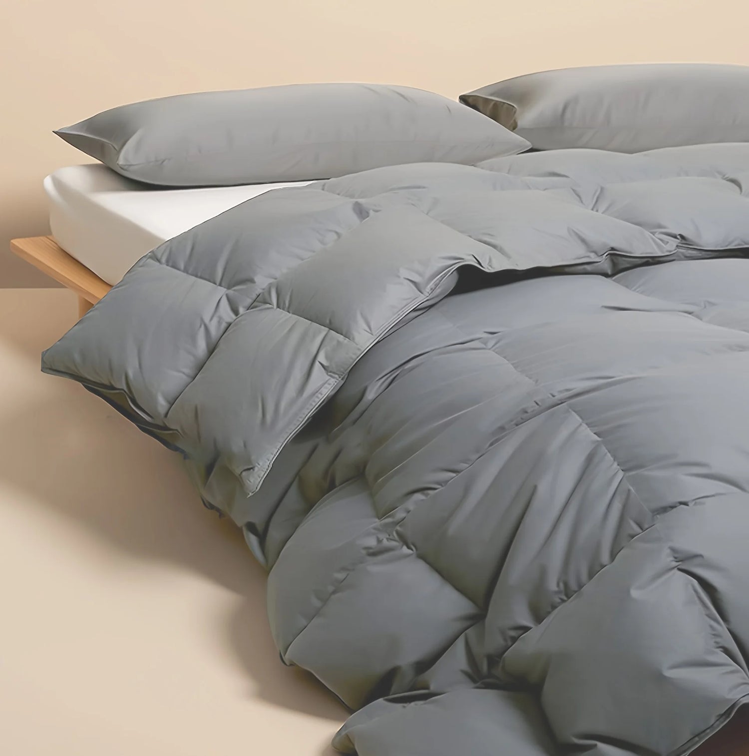 Goose Down Comforter Duvet, Duvet Insert All Season, Lightweight Feather Comforter for Hot Sleeper, Twin/Queen/King Size
