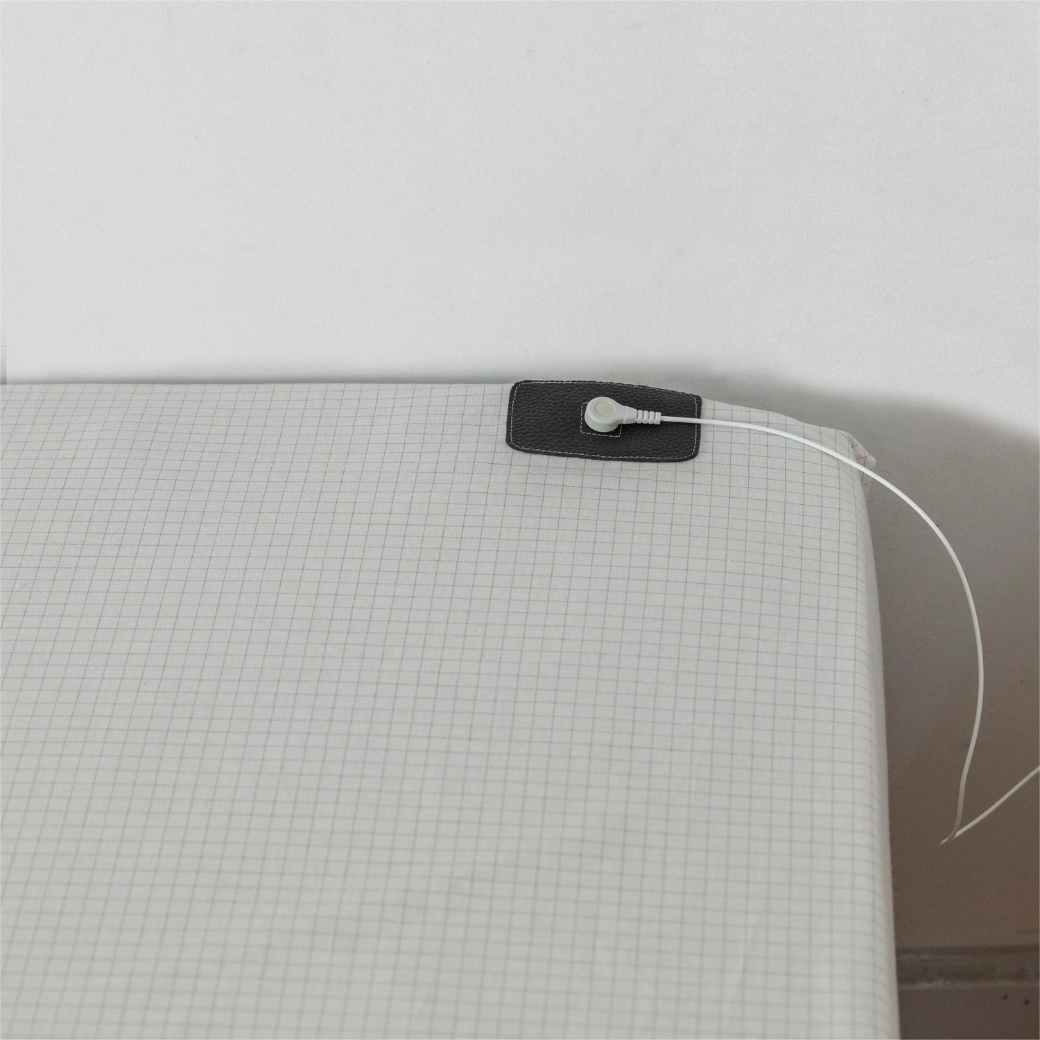 Earthing ESD 10% Silver Organic Cotton Healthy Fitted Sheet for All Size Bed, with a 4.5m Local Grounding Cable
