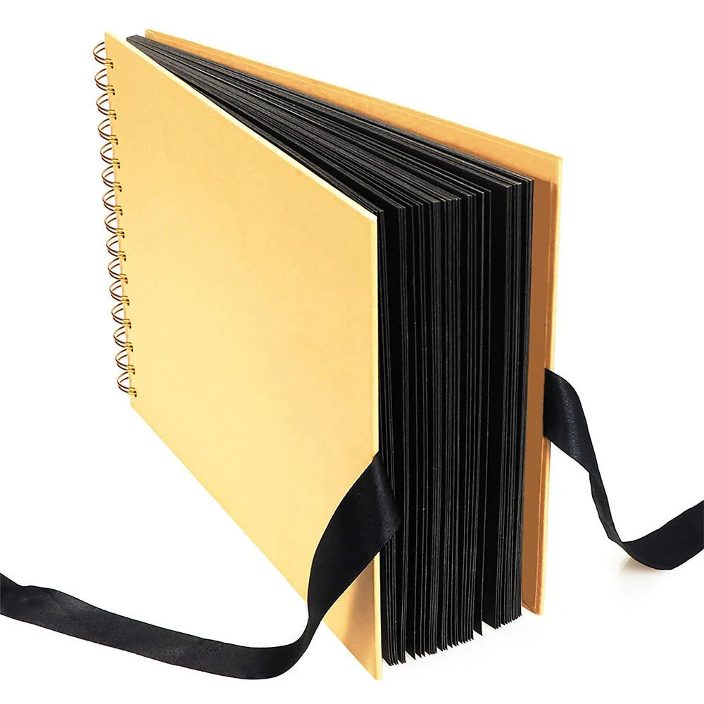 ZK20 80 Black Pages Memory Books DIY