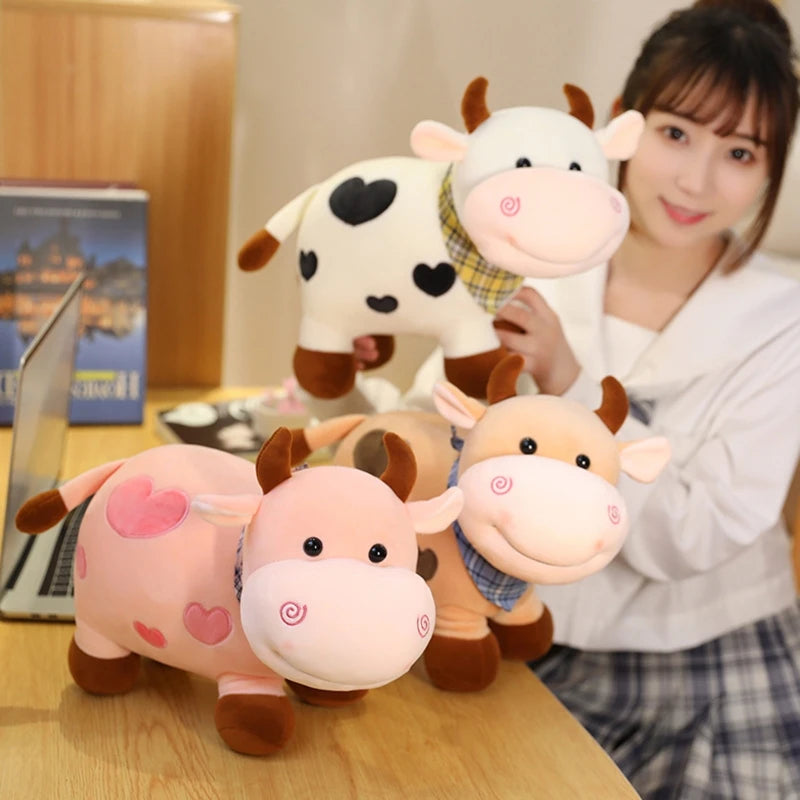 Fluffy Cow Plush Toy