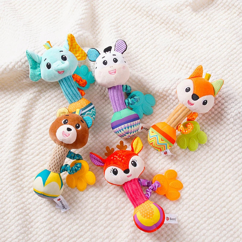 Colorful Animal Baby Rattles