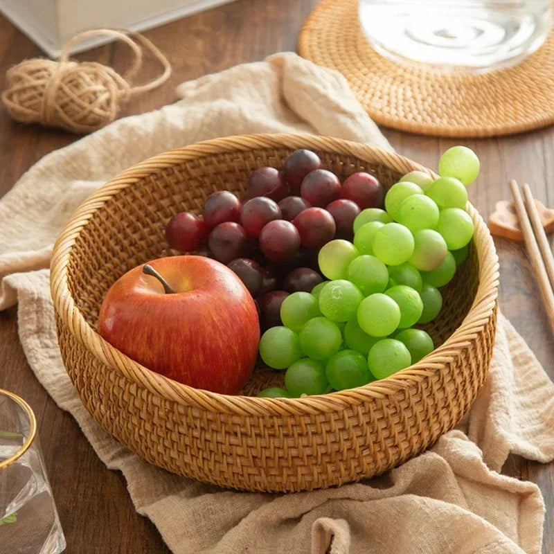 New Handwoven Rattan Storage Basket